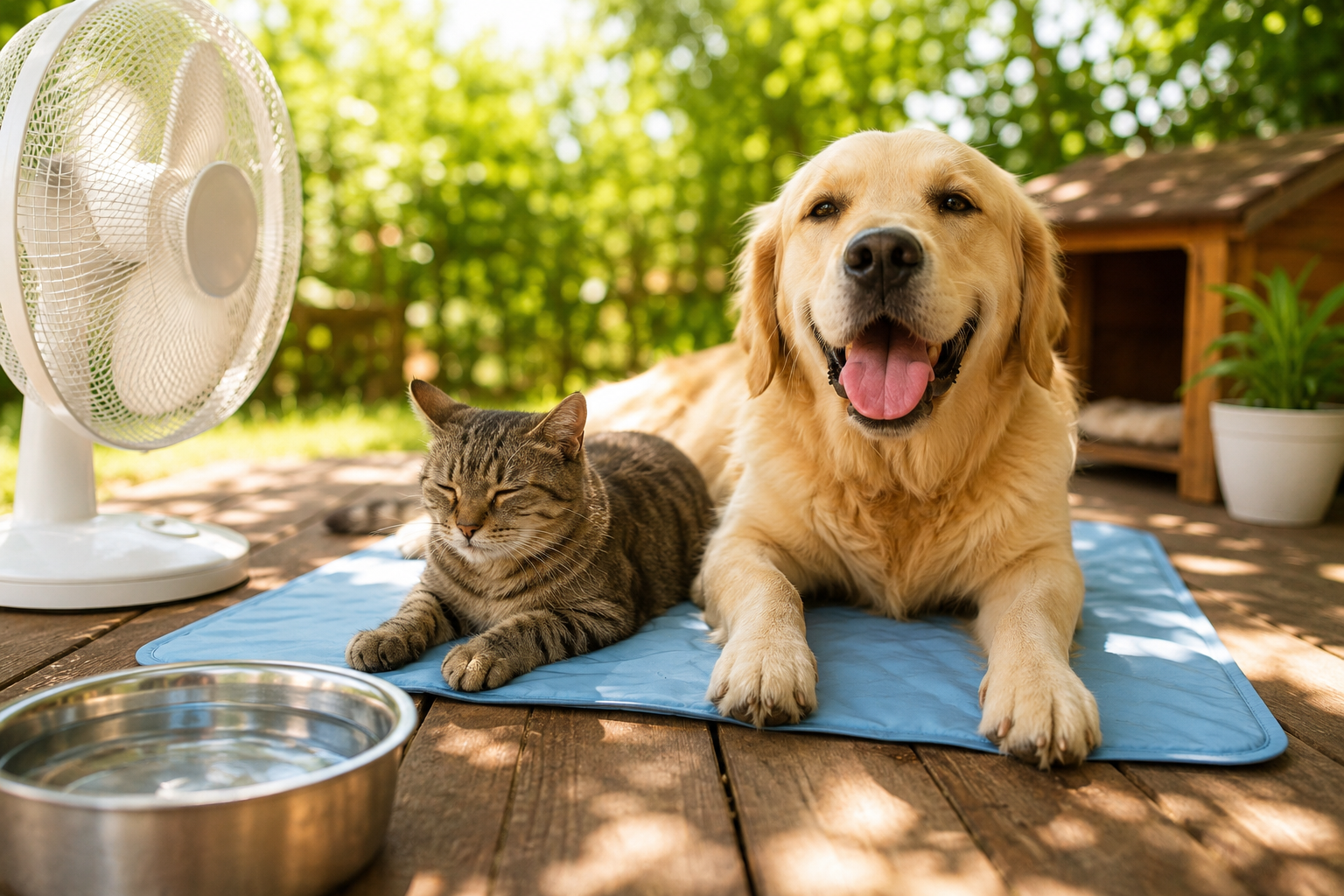 Sole, afa e alte temperature: come garantire comfort e sicurezza a cani e gatti..